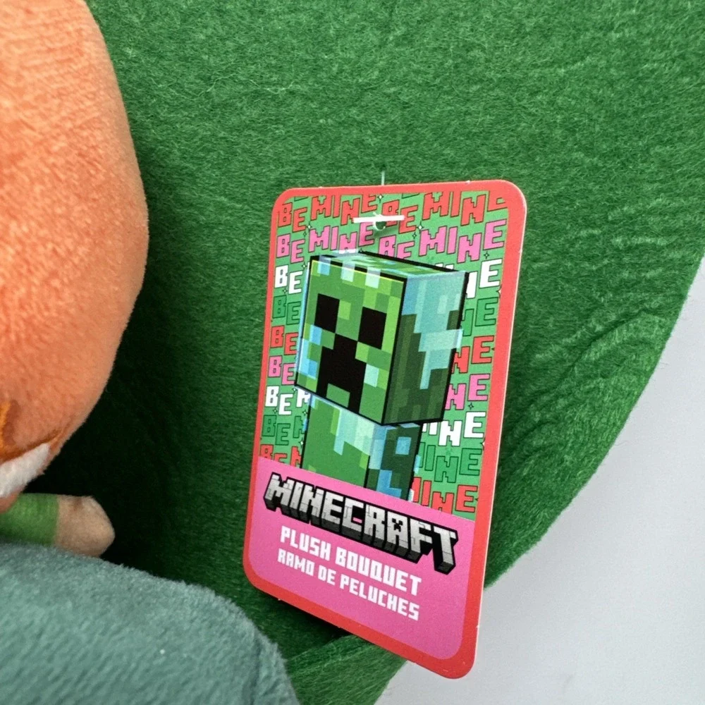 Ruz Minecraft 5pc Plush Bouquet Valentine Day Creeper Steve‎ Zombie Chicken Alex